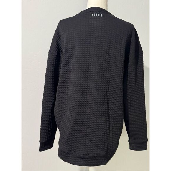 Nobull black textured pullover sweater L - Picture 5 of 6